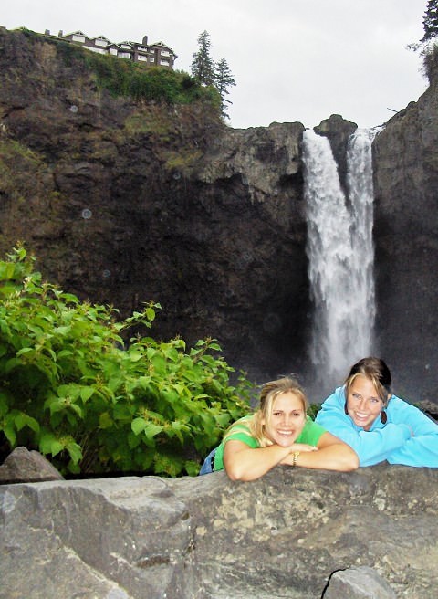 Alaina and me at Snowqualmie Falls