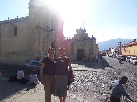 Me and Emilie outside the hospital