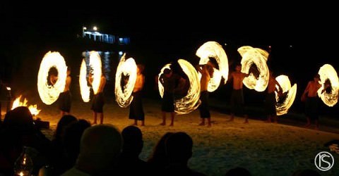 the fire show on Ko Samet