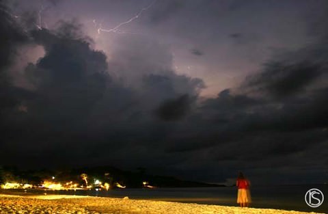 lightning a THIRD time! this time on Ko Samet