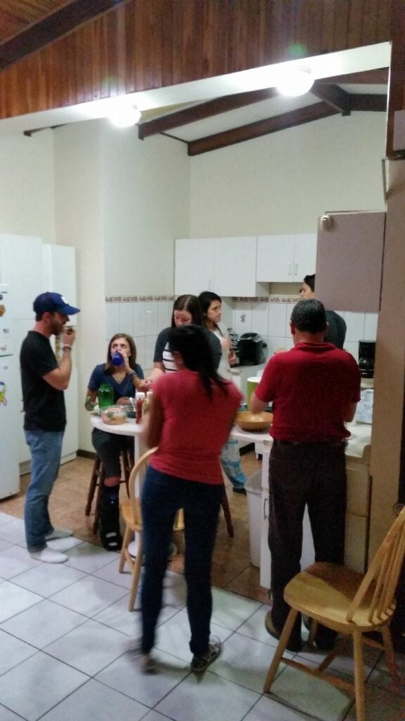 Team Comeback Kids right after we arrived at June's home!