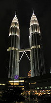 26 Petronas towers at night
