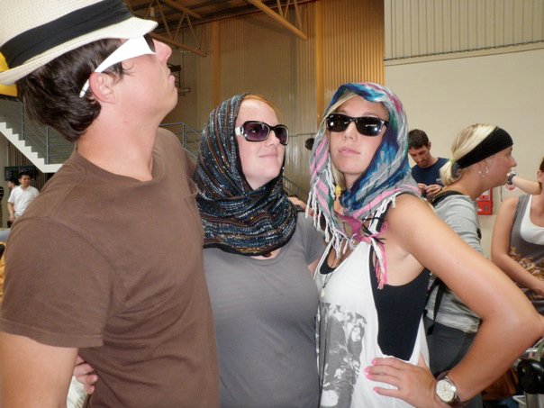 Acting like celebs in the airport