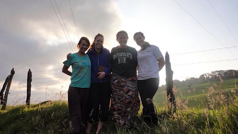 My team Kristy, Ciera, Danae and me