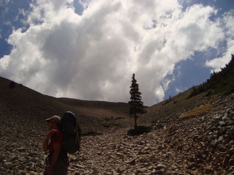 That's not the peak ahead - that's just the saddle