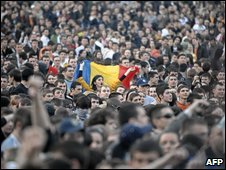 Moldova protesters (6 April, 2009)