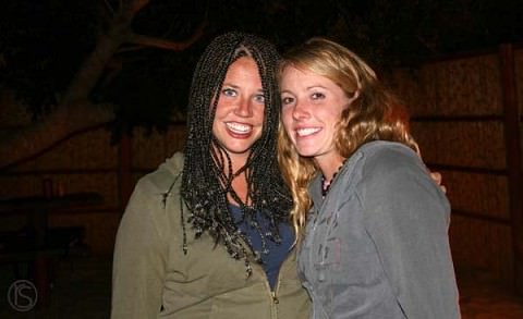 morgan with her new hairdo, and amanda