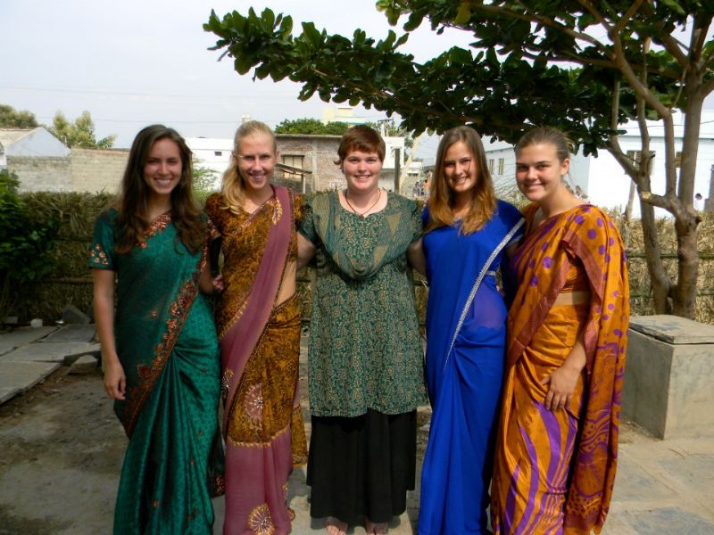 Traditional clothing in rural India