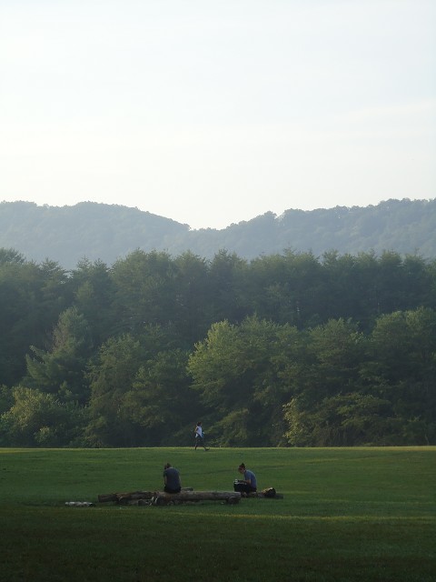 Quiet times in the field.