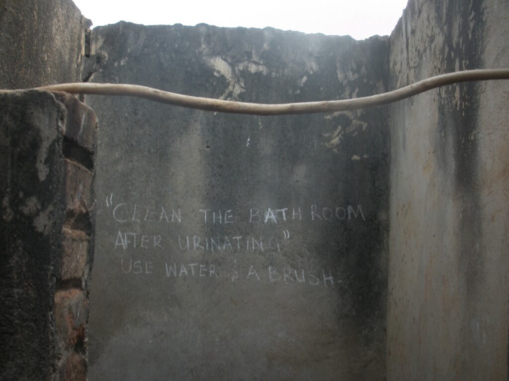 This is what the bathrooms are like in Uganda, Africa