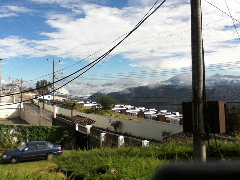 Our view of Quito from Casablanca