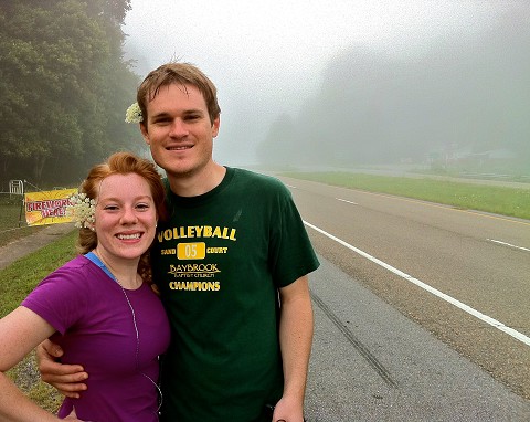 Jack & Loren at Training Camp after a morning run.
