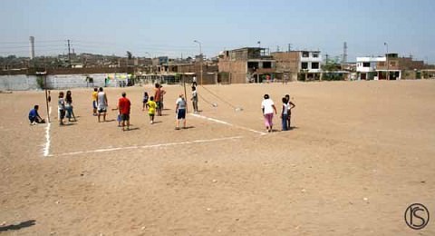 we had a sports day in back of the church