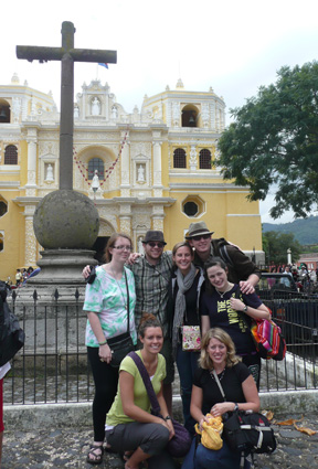 Team Lionheart in Antigua TownSquare