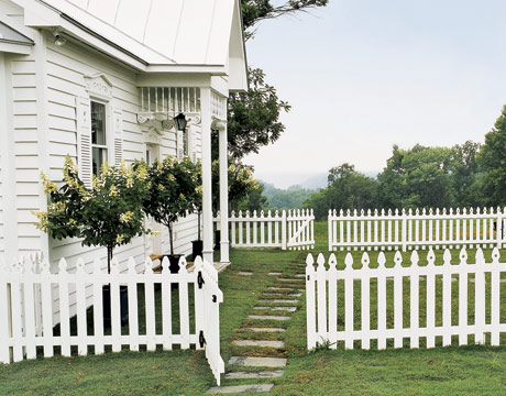 white picket fence