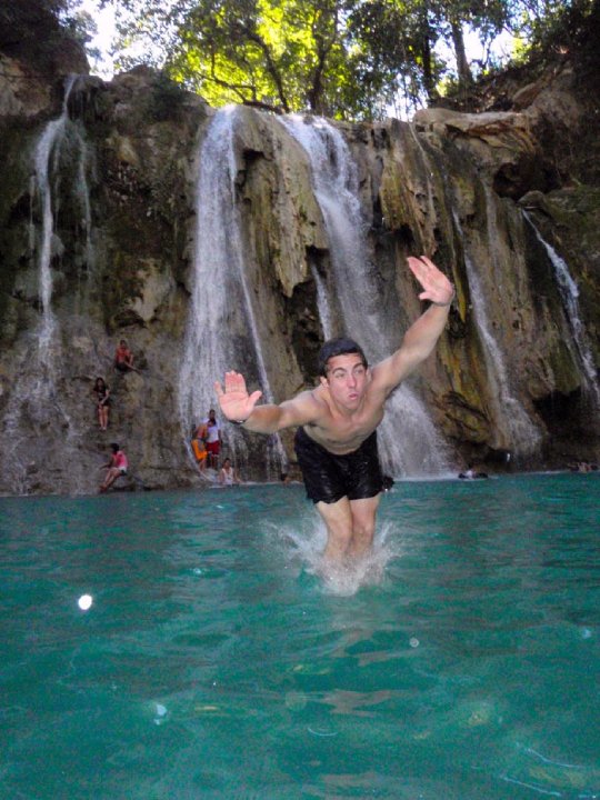 My first backflip, but funny angle so it doesn't look like it