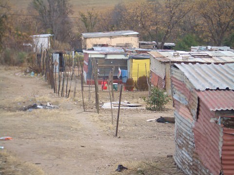 Joe Slovo- a squatter camp in Lanseria, South Africa