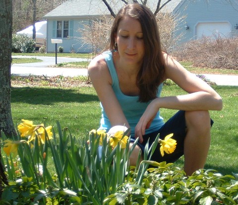 Our first sunny day in April.