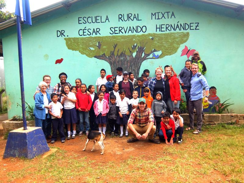 Our group kids at the first Mountain School
