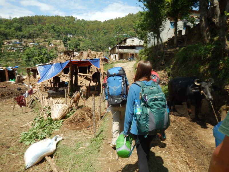 Trying to escape the tremors in Nepal