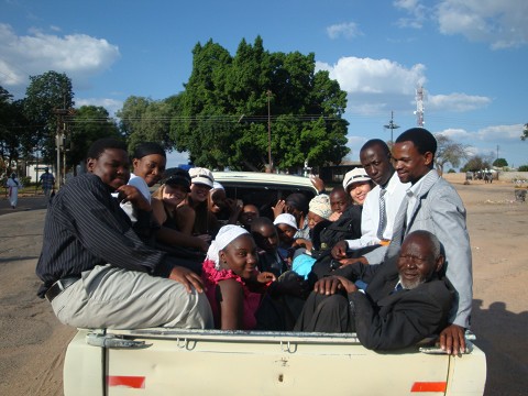 typical car ride to church