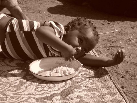 Sometimes eating gets tiring!