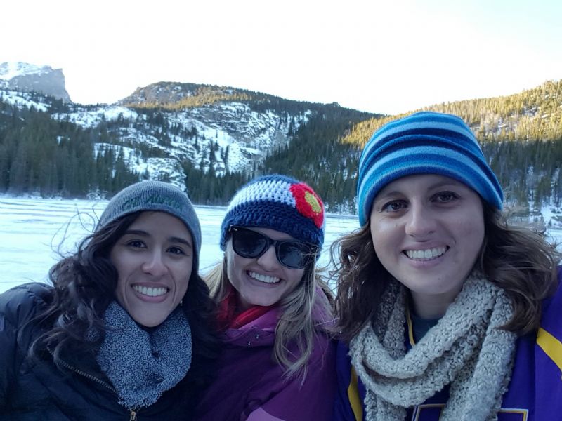 Hiking with Emily Ernst and Yara Rocha who came to visit me and my family during Thanksgiving Break! Love these ladies.