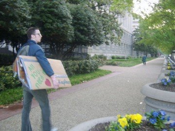 Living in a cardboard box in D.C.