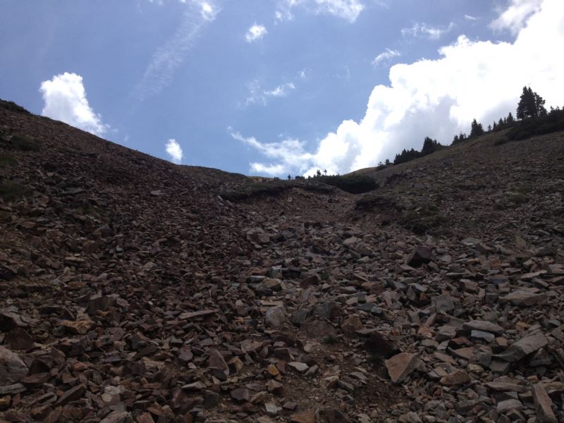 The Scree Field, a.k.a Baldy's Deadly Dandruff