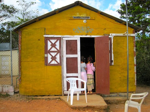 The church in Los Montacitos