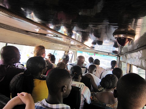 a bus in Ghana