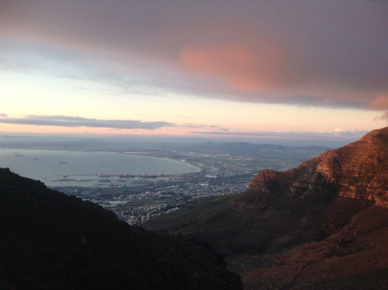 Table Mountain looking over Cape Town, South Africa 