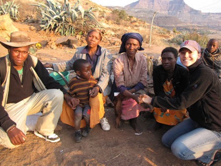 Villagers in Lesotho