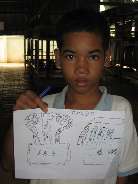 drawing of our waterpark adventure....so adorable