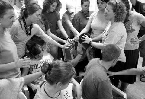 Our first night in Palenque. Praying over Jimmy