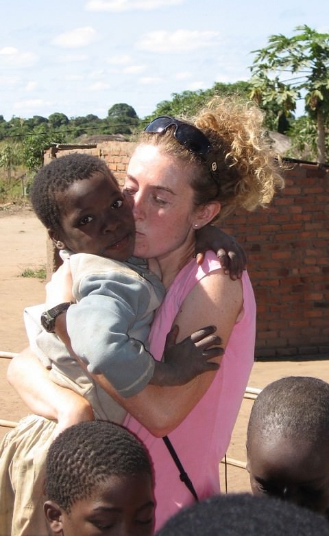 Loving on the orphan children