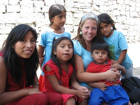 With Angela and Umber and some other kids