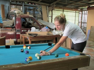 Bridget the pool shark