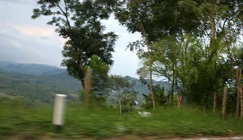 the mountians near Agua Azul