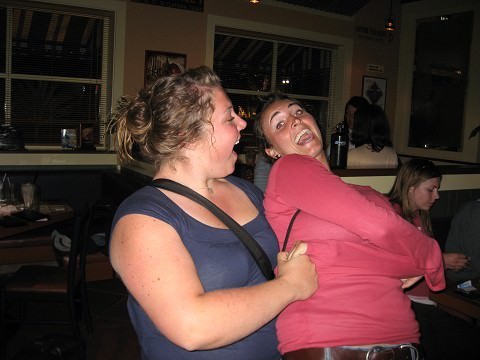 Molly dancing with Emilie