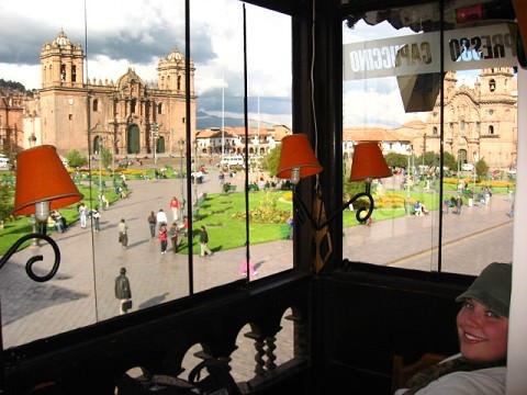 Beautiful coffee shop in Cusco