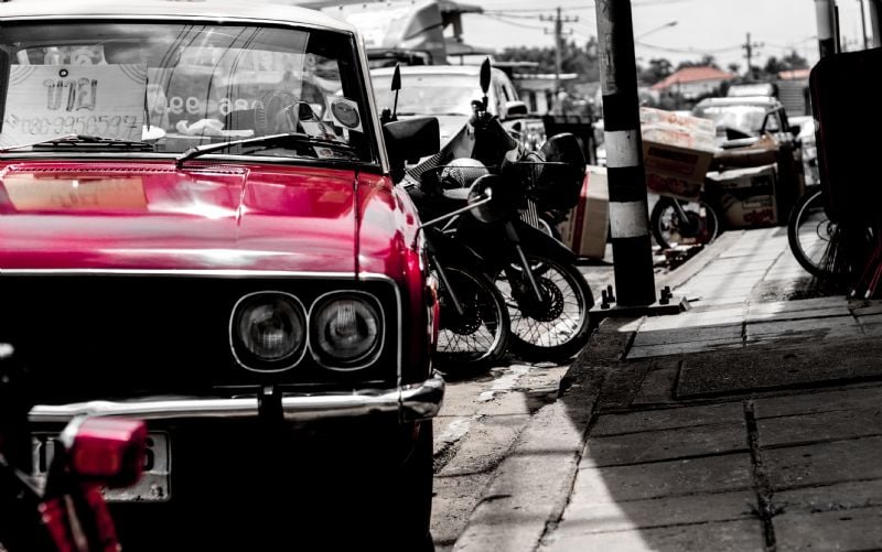 Sidewalk with Sweet Toyota Corona