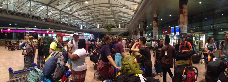 T-Squad at Hyderabad Airport