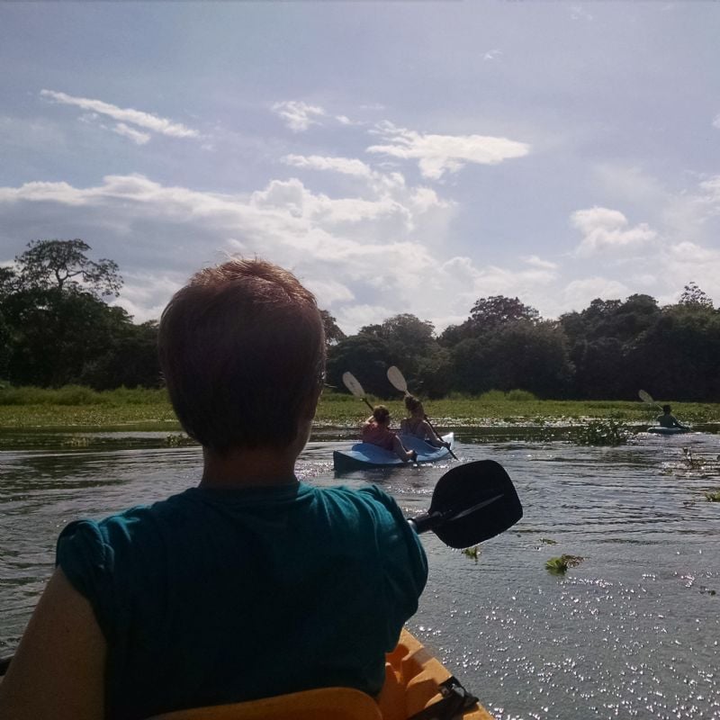 Kayaking the lake in Granada