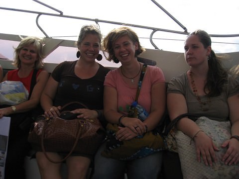 On the boat goint out to the island for Thailand debrief