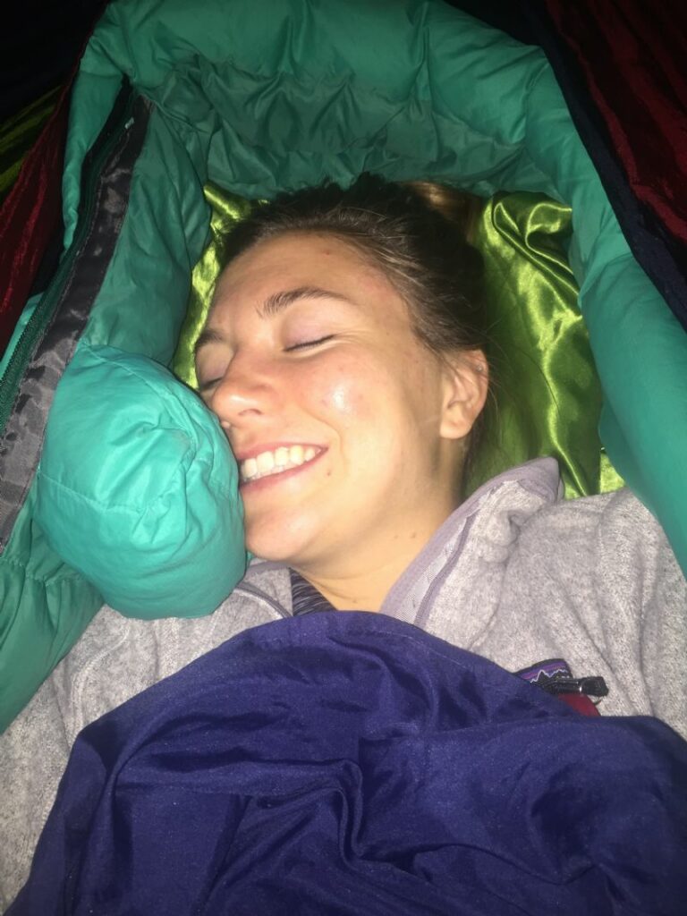 The night I slept in my hammock on the balcony of Doboras (ministry host) flat.