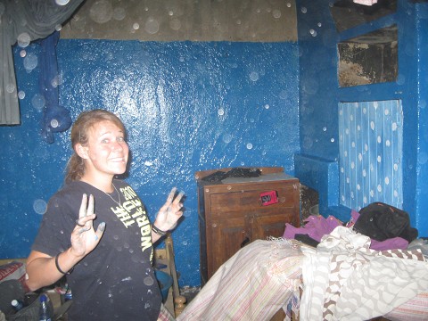 Painting the pastors sisters house - Nakuru, Kenya