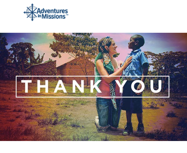 Huge thank you to my friend for listening to the Lord and being Generous!