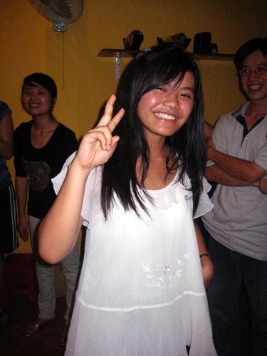 Little Vietnamese girl who spoke english very well.