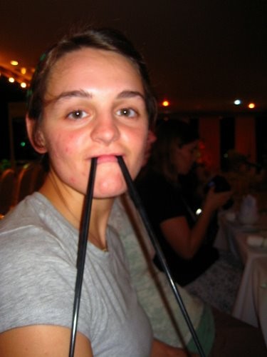 Perfect example of me NOT being culturally appropriate.